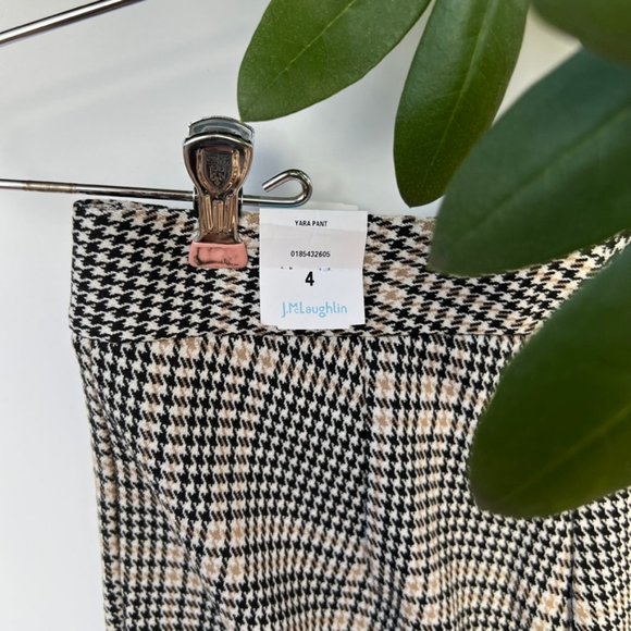 J McLaughlin Yara Pant NWT Sz 4 BL & Beige - Picture 4 of 4